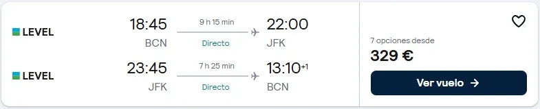 🗽 Vuelos Directos a Nueva York