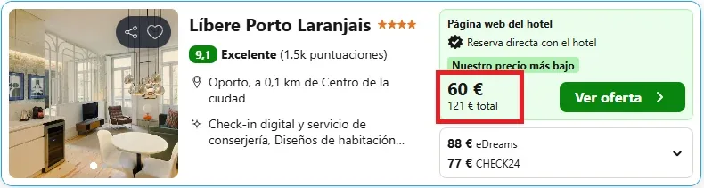 🍷 Oporto: 2 Noches en Apartahotel de Lujo + Vuelos