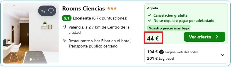 ⚡ ¡Chollo Flash! Finde en Valencia por 22€