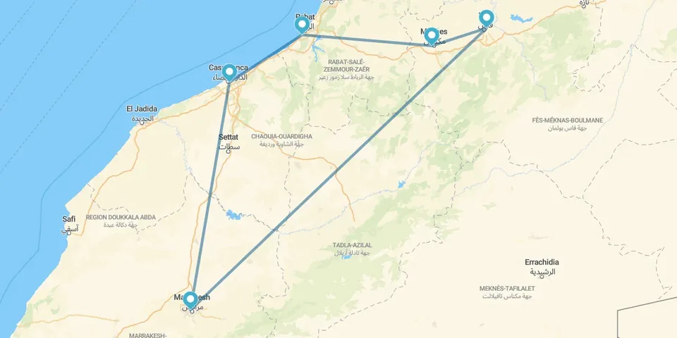 ITINERARIO MARRUECOS