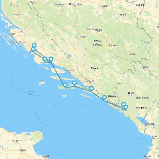 itinerario croacia